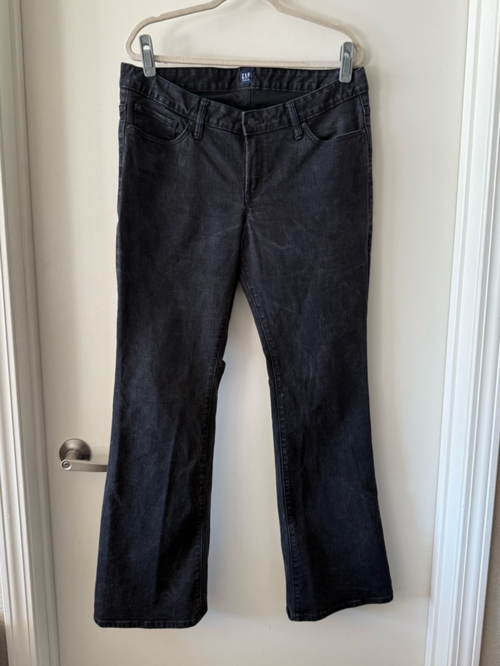 EUC GAP Long and Lean Black Boot Cut Jeans